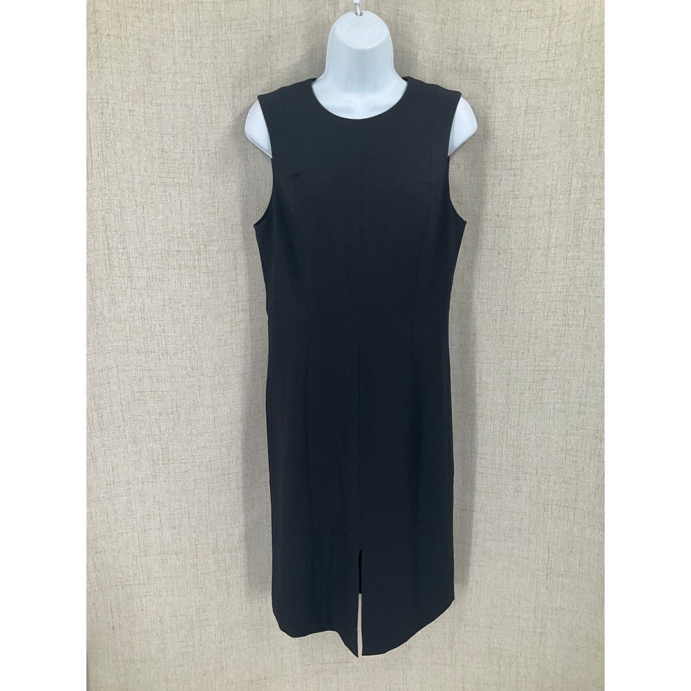 Banana Republic Sheath Dress Womens 8 Black Classic Minimalist Capsule Career